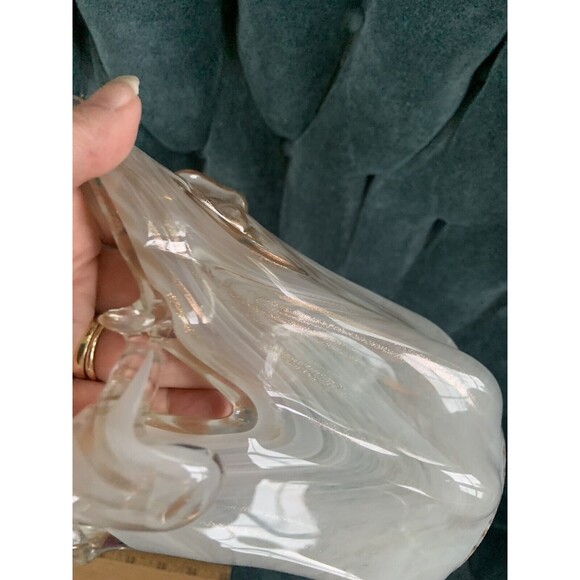 Murano Art Glass Vase Vetro Eseguito Secondo La Tecnica Dei Mastri Di - Picture 5 of 11